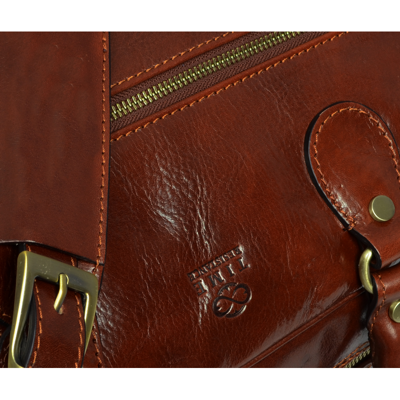 Leather Duffel Bag - Fear and Loathing in Las Vegas Duffel Bag Time Resistance   