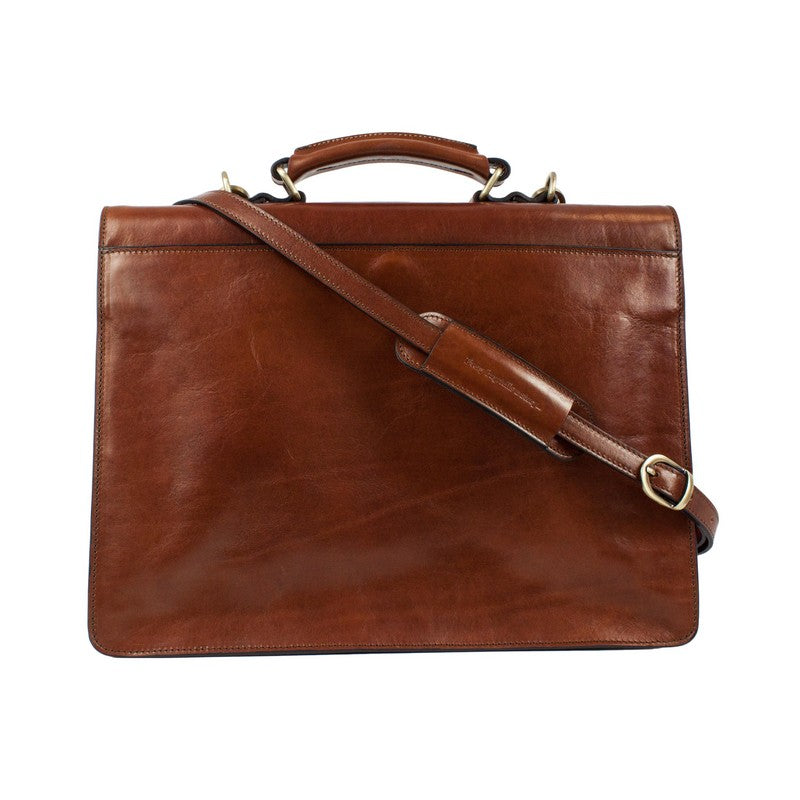 Leather Briefcase - Arthur Briefcase Time Resistance   