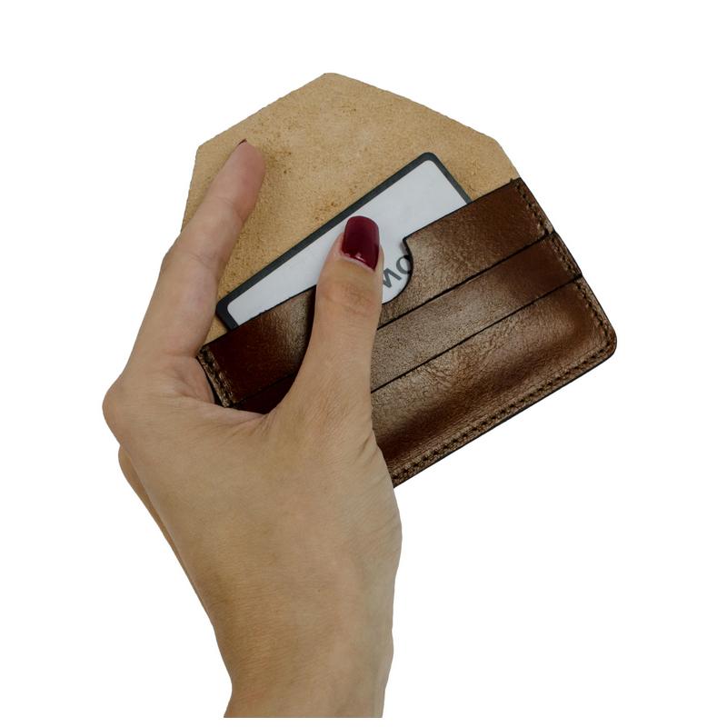 Leather Credit Card Holder Business Card Case - Lucky Jim
