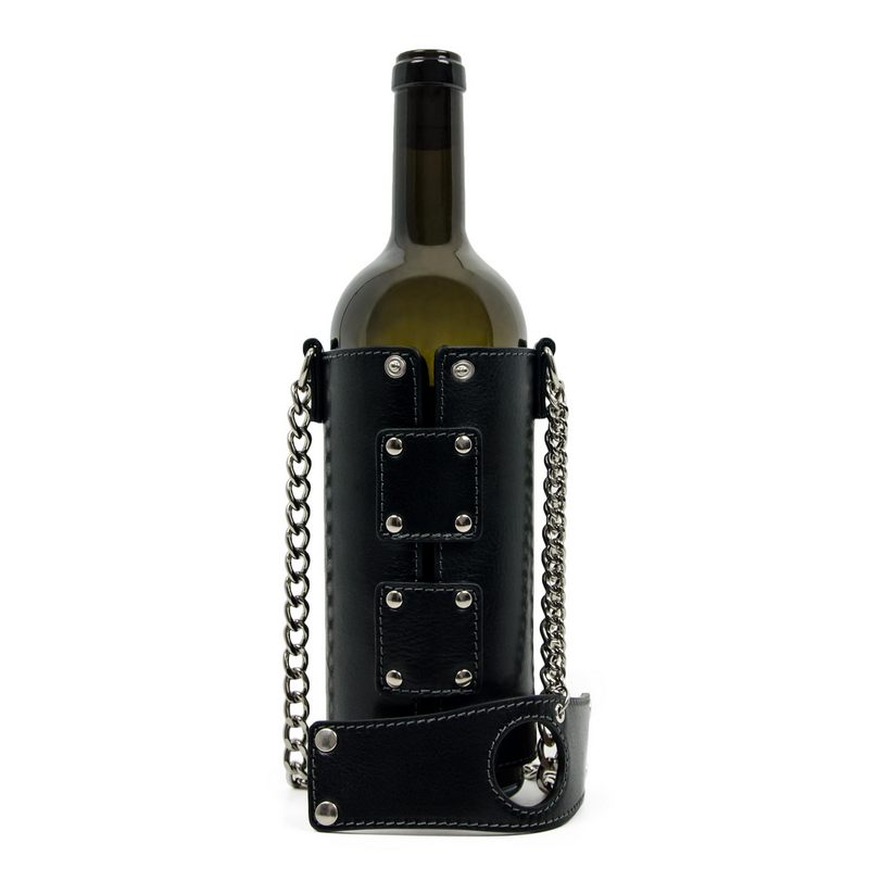 Leather Wine Tote - Saving Grapes Accessories Time Resistance   