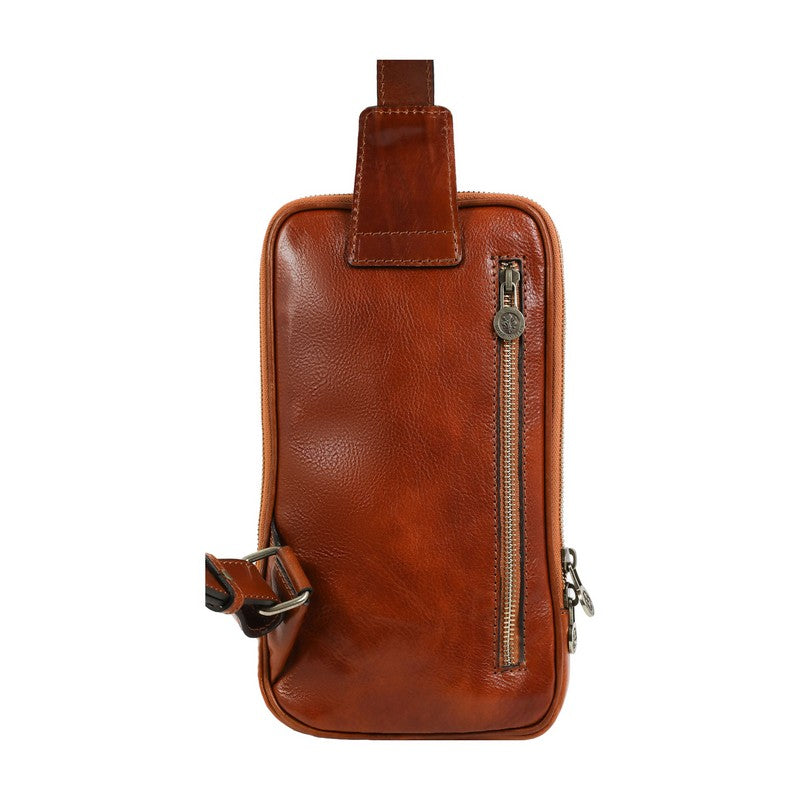 Leather Sling Bag Chest Bag - Kim Accessories Time Resistance   