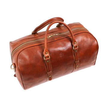 Classic Leather Weekender Bag - Sartolane