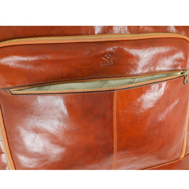 Leather Garment Bag - Travels with Charley Duffel Bag Time Resistance   