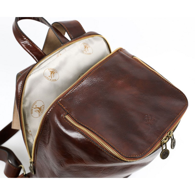 Leather Backpack - A Bend in the River