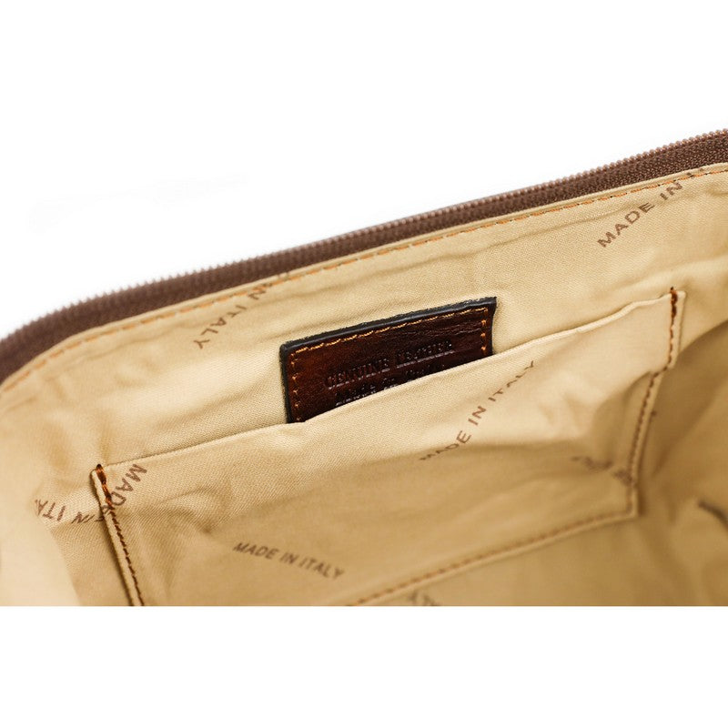 Small Leather Toiletry Bag - Four Past Midnight