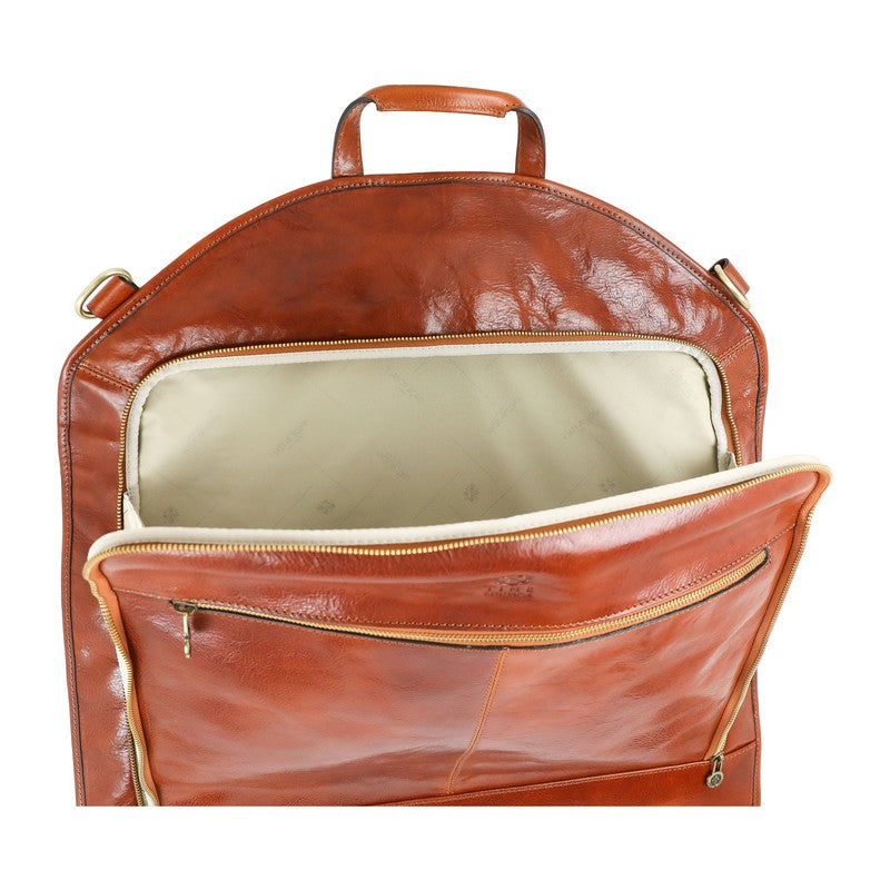 Leather Garment Bag - Travels with Charley
