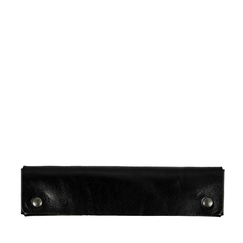 Leather Pen Case Holder - Appointment in Samarra Accessories Time Resistance Black  