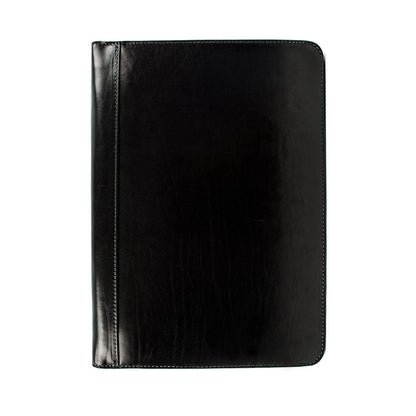 Leather A4 Documents Folder Organizer - Candide Accessories Time Resistance Black  