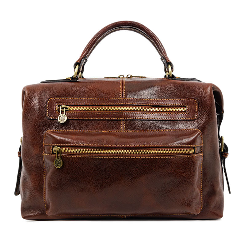Brown Leather Bag - East of Eden Briefcase Time Resistance Brown  