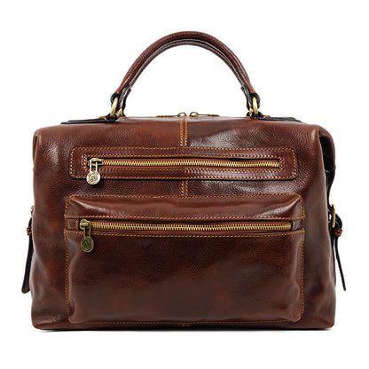 Brown Leather Bag - East of Eden Briefcase Time Resistance Brown  
