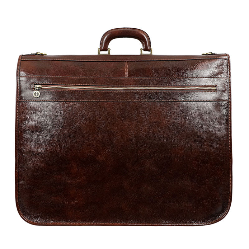 Leather Garment Bag - Great Expectations Duffel Bag Time Resistance Brown  
