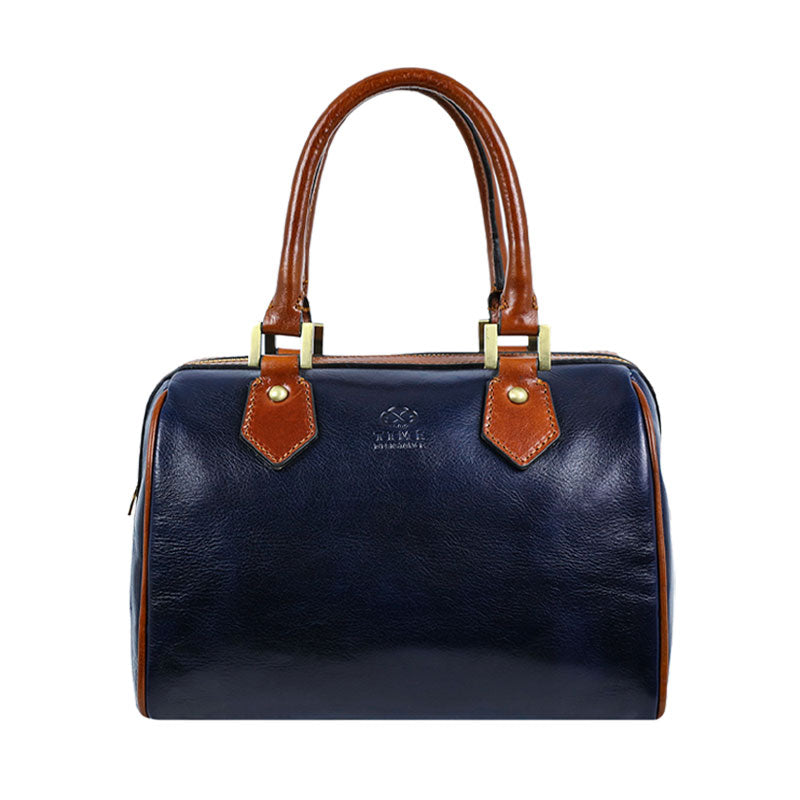 Leather Handbag Shoulder Bag - Little Dorrit For Women Time Resistance Blue  