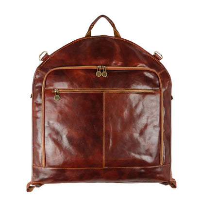 Leather Garment Bag - Travels with Charley Duffel Bag Time Resistance Brown  