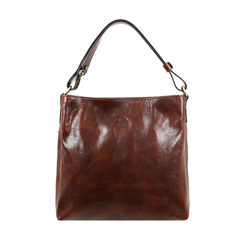 Leather Handbag - Vanity Fair For Women Time Resistance Brown  