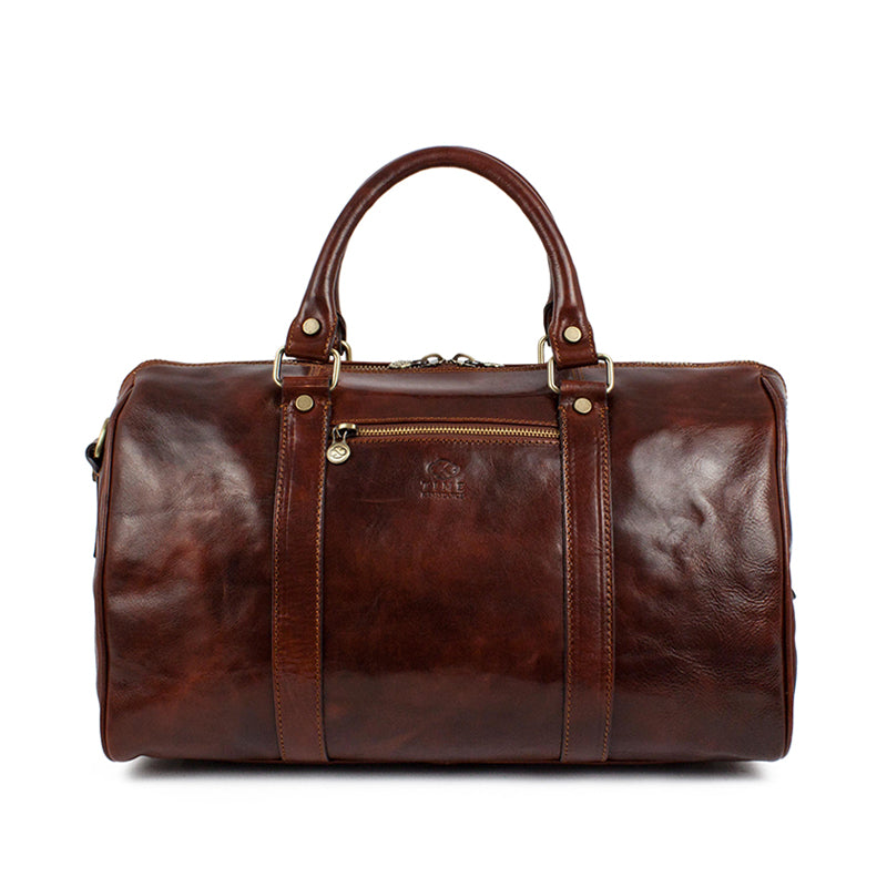 Small Leather Overnight Bag, Duffel Bag - The Ambassadors – Time