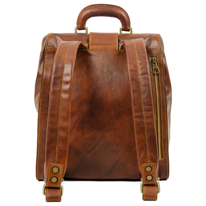 Leather Backpack - A Brief Story of Time Backpack Time Resistance   