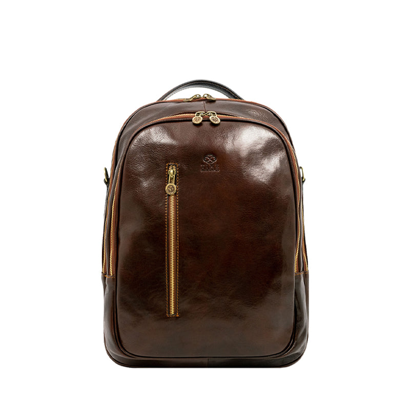 Leather Backpack - The Overstory Backpack Time Resistance Brown  