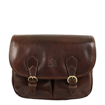 brown leather purse small handbag for women