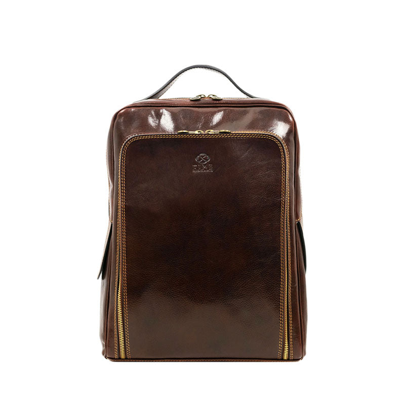 Leather Backpack - The Sun Also Rises Backpack Time Resistance Brown  