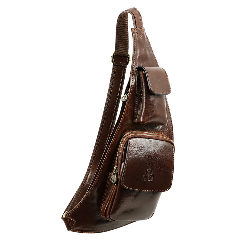 Crossbody Bag For Women - Multi Pocket Genuine Premium Leather Shoulder Sling Purse