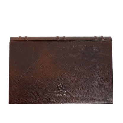 brown leather cigar case