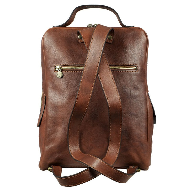 Leather Backpack - The Sun Also Rises Backpack Time Resistance   